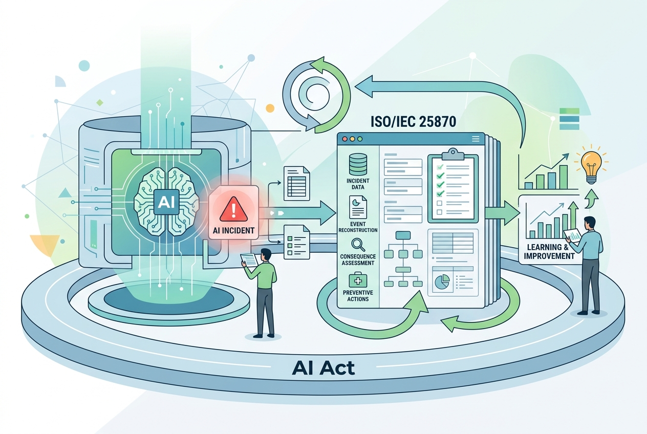 El Reglamento de IA e ISO/IEC 25870: cómo documentar y aprender de los incidentes